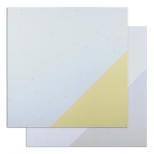 Фотофон двусторонний "Желтый и серый треугольник" 45x45 см